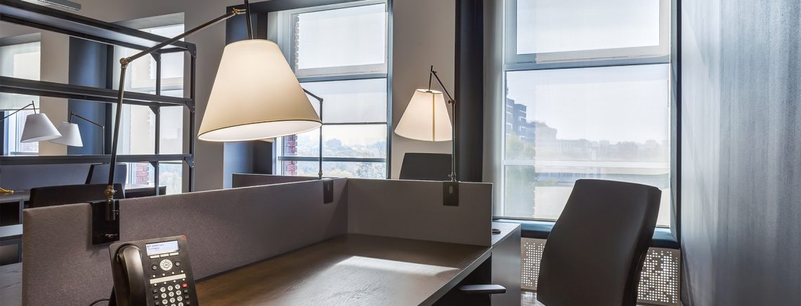 Large modern office with open space to work